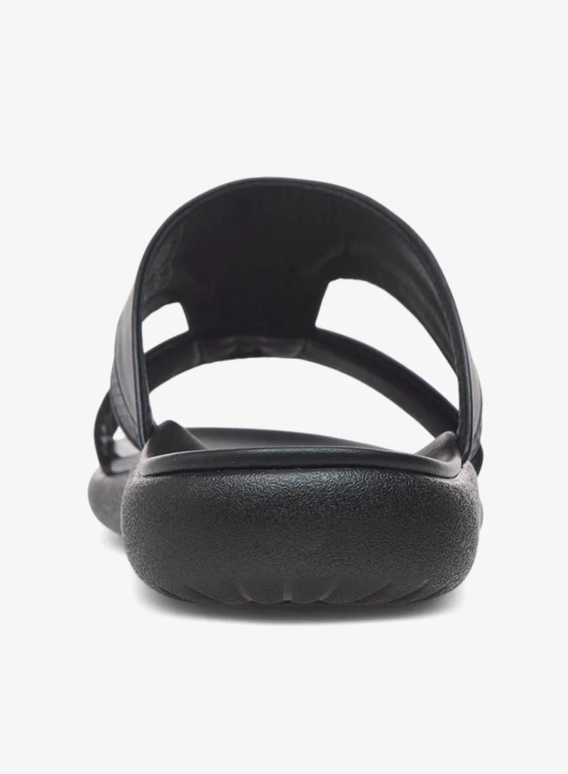 LBL by Shoexpress BLACK Textured Slip-On Arabic Sandals for Men | Best Price UAE