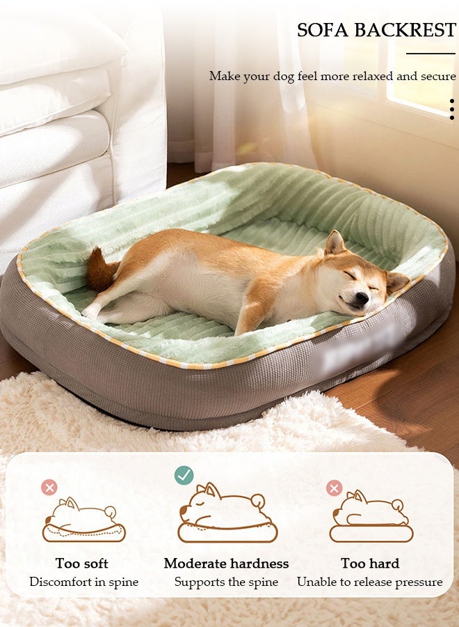 DUNISO Dog Bed, Non-Slip Pet Sofa Lounger Puppy Couch Removable Machine Washable Cover Cushion Big Cat Kennel Cot, Medium Large Adult Dogs Kitten Sleeping Mattress - Image 4