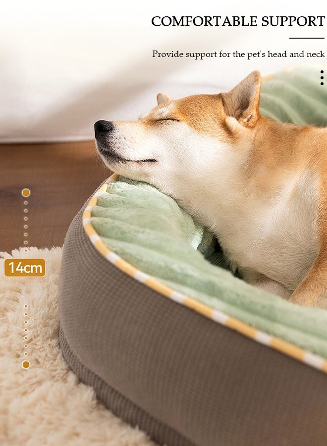 DUNISO Dog Bed, Non-Slip Pet Sofa Lounger Puppy Couch Removable Machine Washable Cover Cushion Big Cat Kennel Cot, Medium Large Adult Dogs Kitten Sleeping Mattress - Image 3