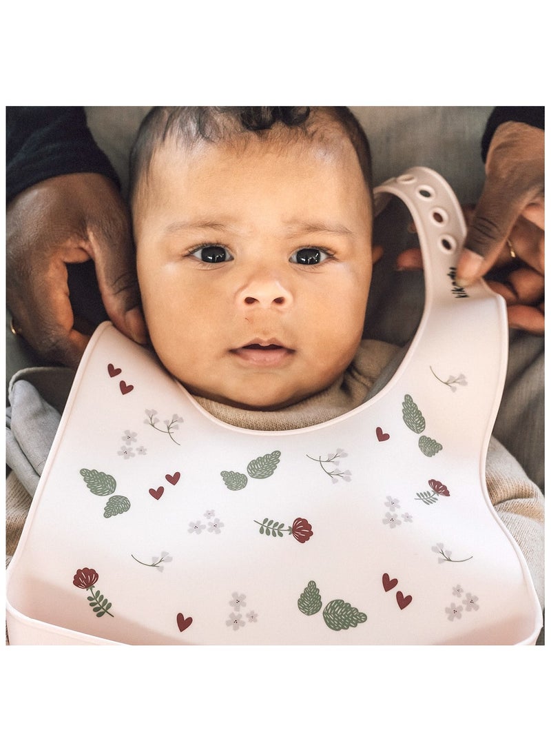 Elli Junior Silicone Bib Rabbit Rose - Image 2