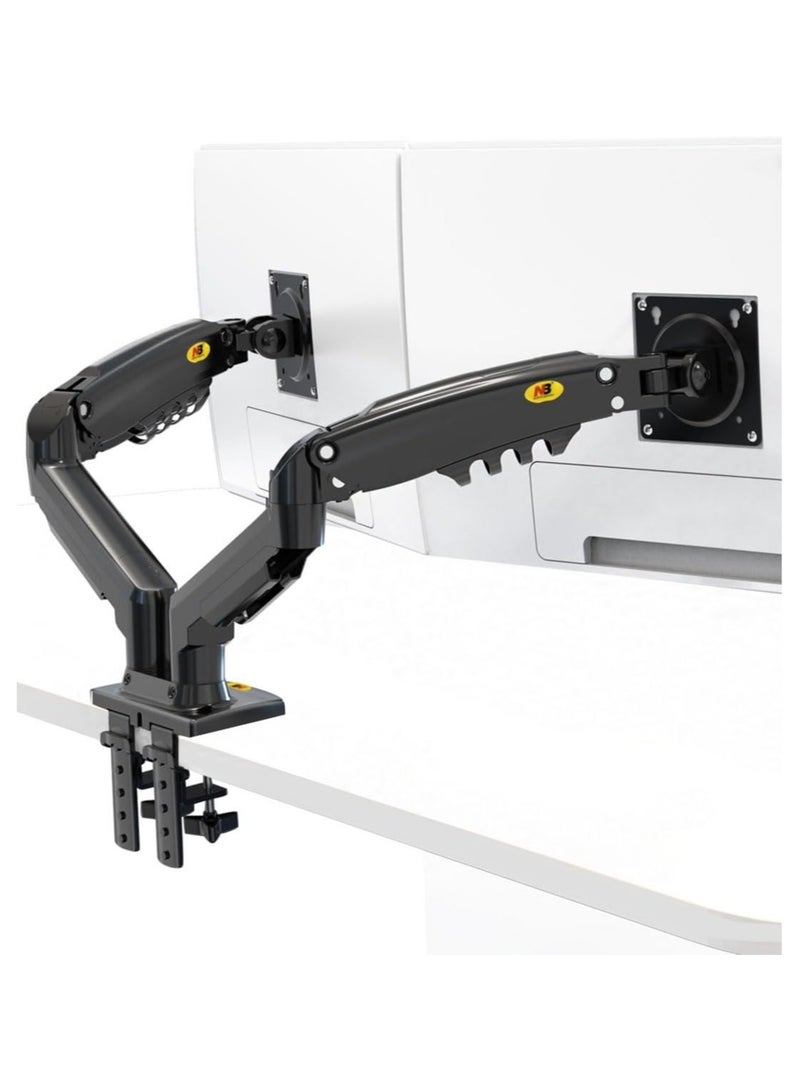 AROAQ North Bayou F160 Dual Monitor Full Motion Desk Mount with Gas Spring for Two Computer Monitors 17'' - 27" LED LCD Flat Panel TVs from 2kg Upto 6.5kg per arm. - Image 3