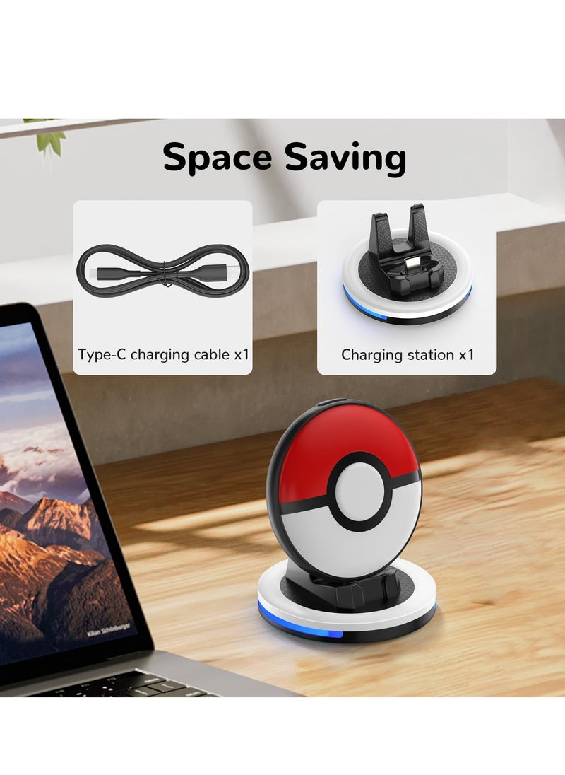 KASTWAVE Charging Station Compatible GO Plus + 2023, Charging Dock with Display Light, for  Charging Station Charger with Display Light Compatible with Poke Ball GO Plus Plus Accessories  - Image 2