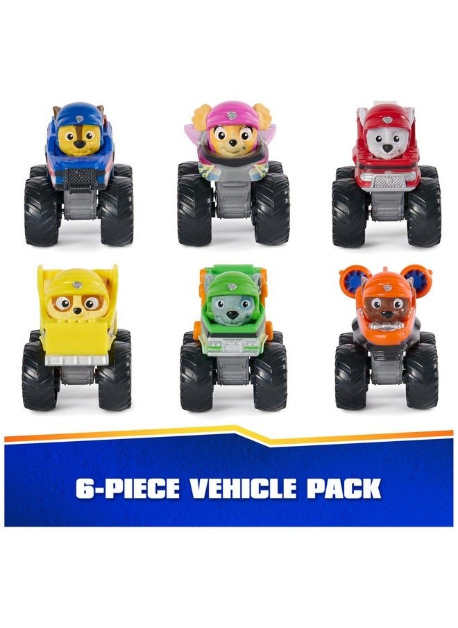 باو بترول Paw Patrol: Rescue Wheels، مجموعة هدايا مكونة من 6 قطع من Pup Squad Racers، سيارات لعب، ألعاب للأطفال للأولاد والبنات من سن 3 سنوات فما فوق  - Image 5