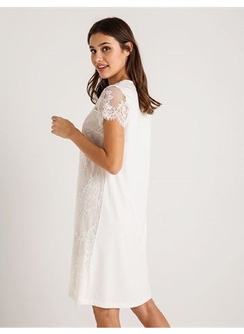 Magic Form - 26414 Koton Lace Dressing Gown Nightgown Set - Ecru - Image 1