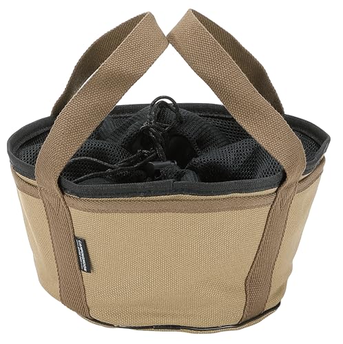 camping moon CAMPINGMOON Dutch Oven Bag Heavy Duty Canvas Carry Case Cast Iron Camping Cookware Round Storage 8 Inch Dutch Oven Flat Bottom No Legs DO27BK - Image 1