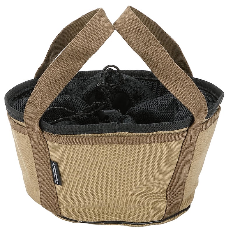camping moon CAMPINGMOON Dutch Oven Bag Heavy Duty Canvas Carry Case Cast Iron Camping Cookware Round Storage 8 Inch Dutch Oven Flat Bottom No Legs DO27BK - Image 2