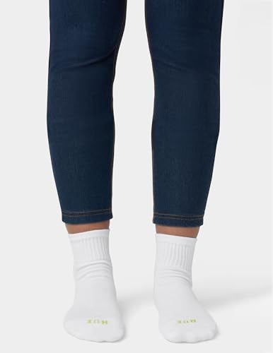 HUE Women's Mini Crew Sock, Heather Stripe-6 Pair Pack, One Size - Image 3