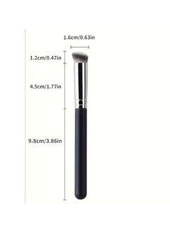 ORiTi Concealer Brush Under Eye Mini Flat Head Brush Prcision Concealer Blending Brush for Concealing Blending Setting Buffing with Powder Liquid Cream  - Image 4