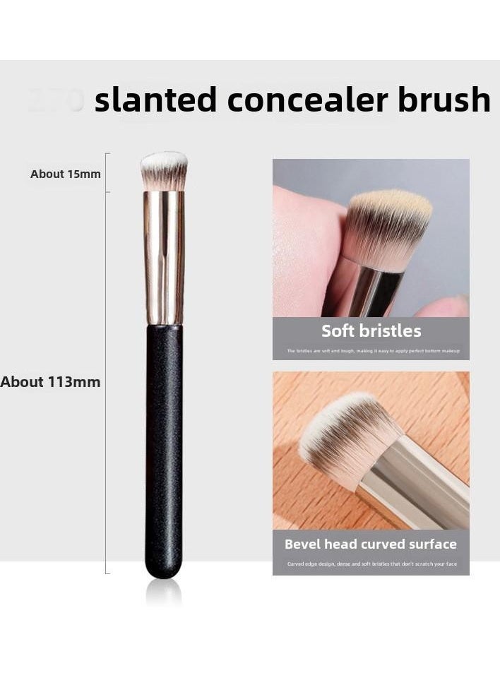 ORiTi - Concealer Brush Under Eye Mini Flat Head Brush Prcision Concealer Blending Brush for Concealing Blending Setting Buffing with Powder Liquid Cream - Image 1