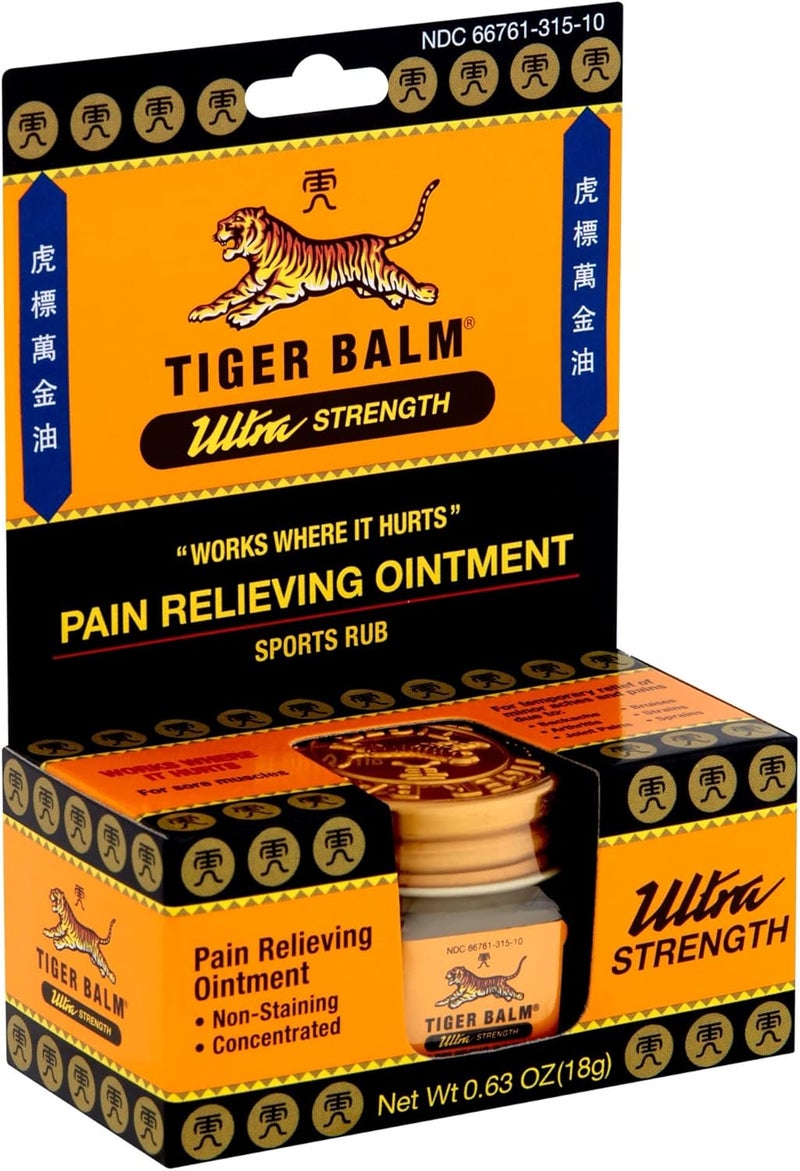 Tiger Balm Ultra Strength Pain Relieving Ointment 0.63 oz (Pack of 5) - Image 2