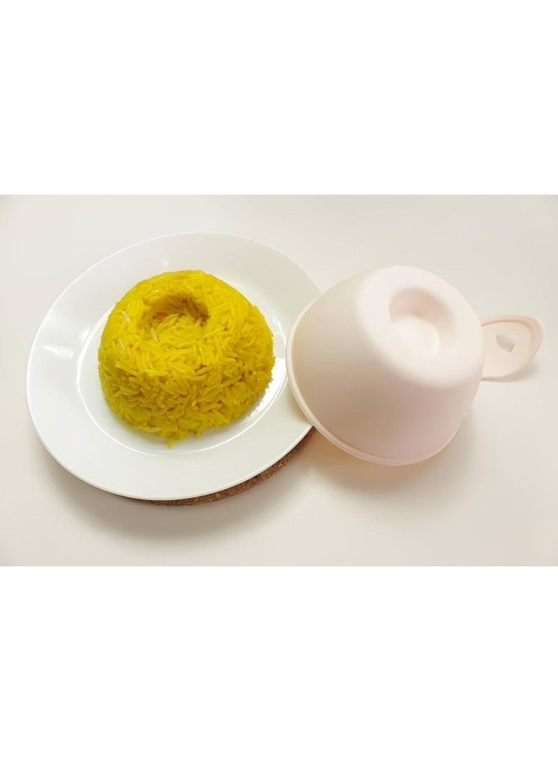 Plastic rice, with a heart-shaped handle, assorted, 4-piece set, various colors and shapes, molds - Image 2