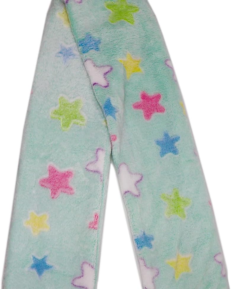 Newfancy Kids Winter Rainbow Scarf Gradient Cross Tie Collar Fluffy Fur Plush Shawl Wrap Neck Warmer for Toddler Girls Boys - Image 4