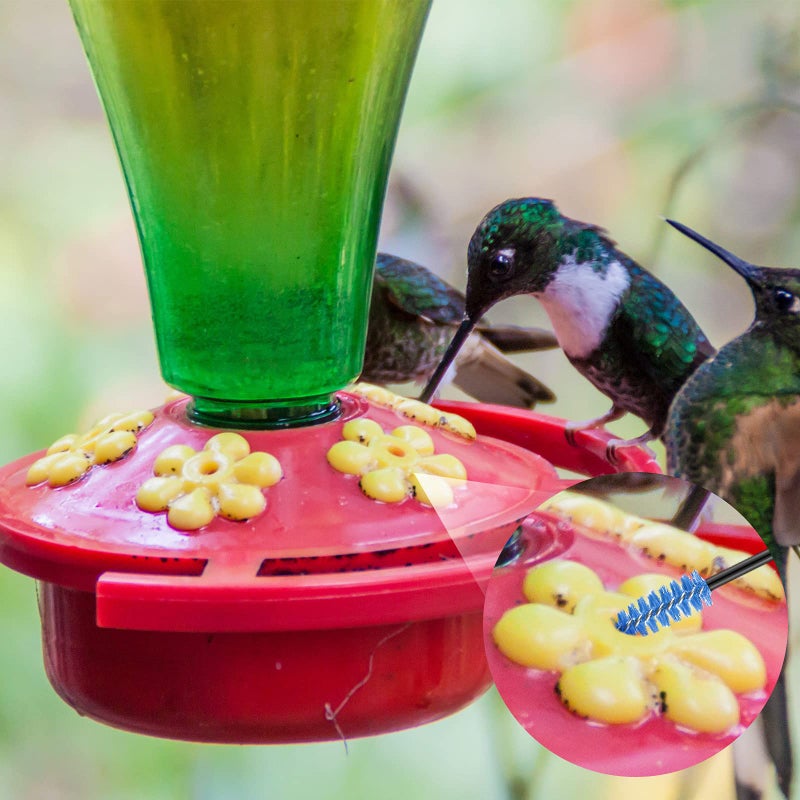 Perthlin 62 Pieces 3 Size Hummingbird Feeder Cleaning Brush Mini Nylon Tube Brush Set Nylon Hummingbird Feeder Parts Cleaning for Bottles, Tubes, Jars, Bird(Black) - Image 4