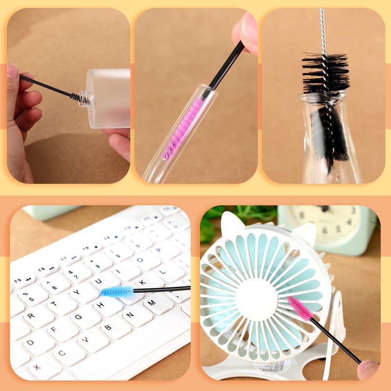 Perthlin 62 Pieces 3 Size Hummingbird Feeder Cleaning Brush Mini Nylon Tube Brush Set Nylon Hummingbird Feeder Parts Cleaning for Bottles, Tubes, Jars, Bird(Black) - Image 5