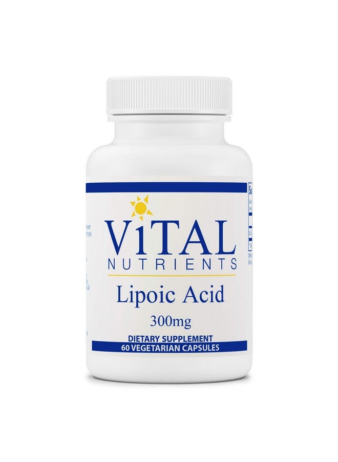 Vital Nutrients Lipoic Acid Multipurpose Nutrient And Powerful Antioxidant 60 Vegetarian Capsules Per Bottle 300 Mg - Image 1