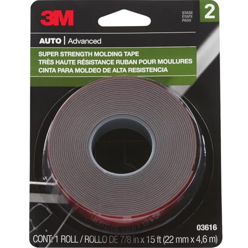 3M Super-Strength Molding Tape, 03616, 7/8 in x 15 ft, 1 Roll - Image 2