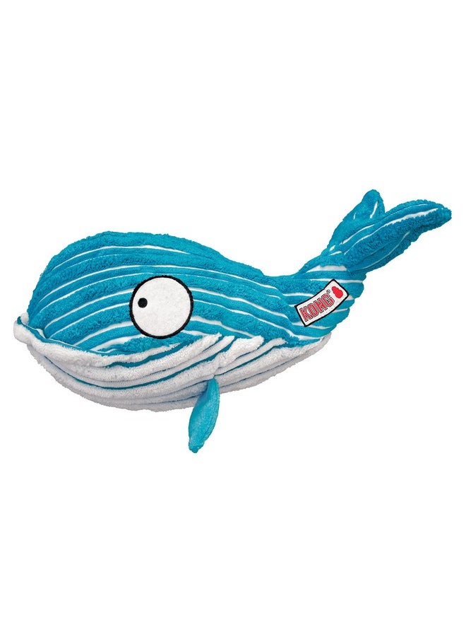 Kong KONG - CuteSeas Whale - Corduroy Plush Dog Toy - For Large Dogs  - Image 1