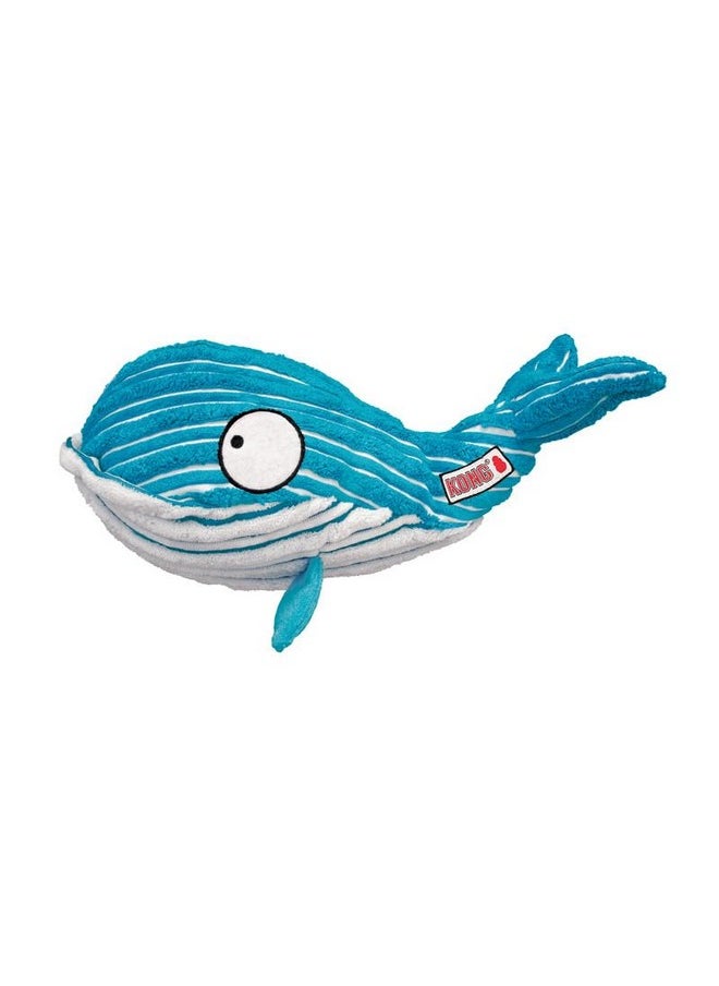 Kong KONG - CuteSeas Whale - Corduroy Plush Dog Toy - For Large Dogs  - Image 4