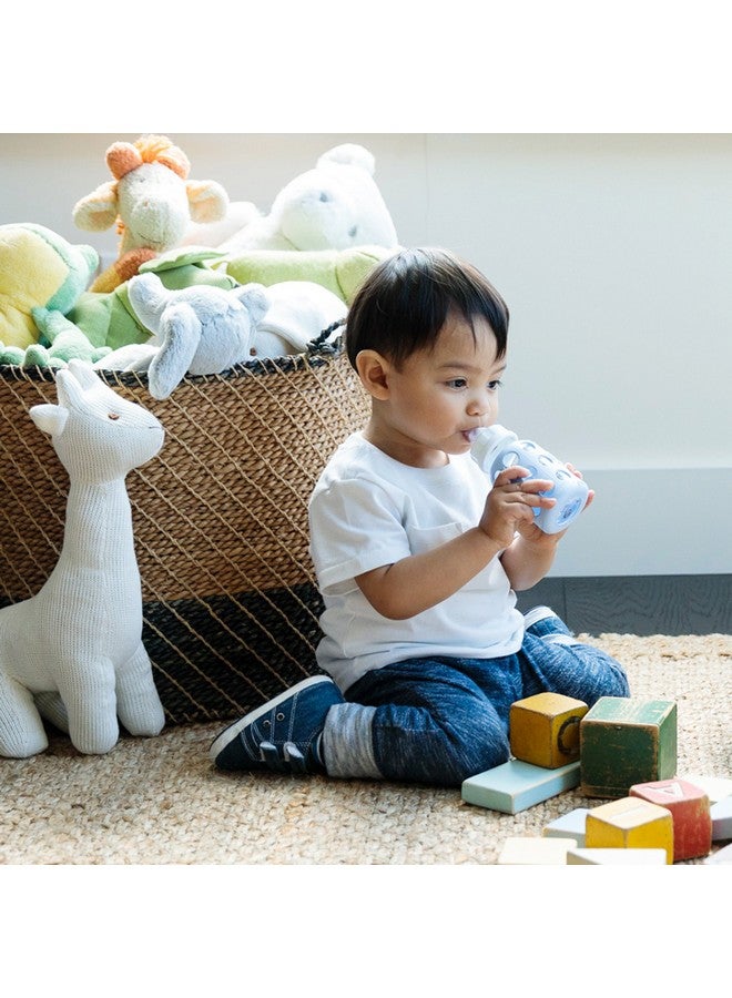 Lifefactory 4-Ounce BPA-Free Glass Baby Bottle with Protective Silicone Sleeve and Stage 1 Nipple, Yellow - Image 3