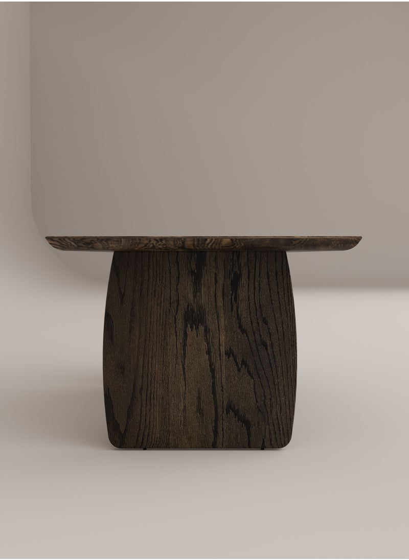 Slab House Edge Collection - Solid Oak Timber 6 Seater Table  - Image 4