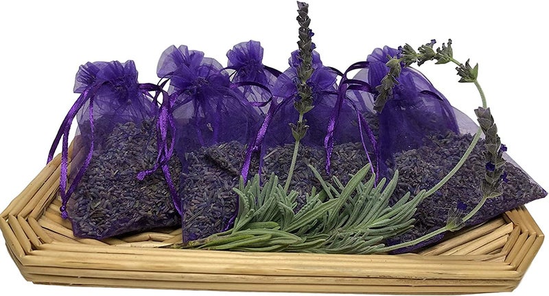 Lavender Sachets - Dried Lavendar Flower Sachet Bags (20 Pack) for Home Fragrance and Long-Lasting Fresh Scents, Natural Moths Away for Clothes Closets. Protect & Defend Clothing - Image 2