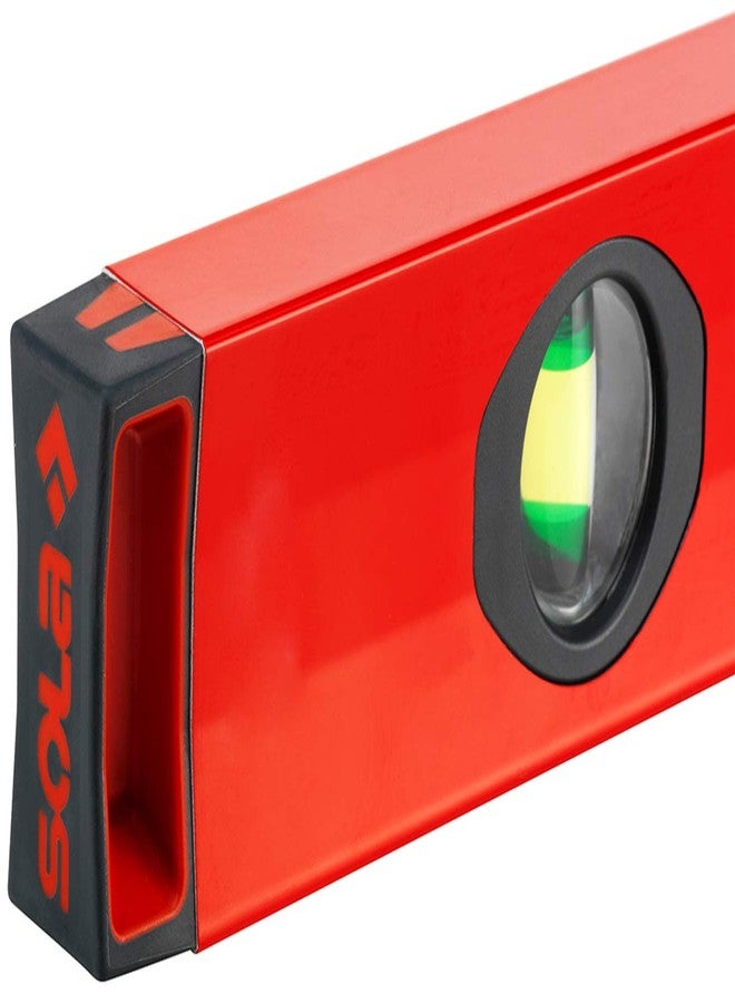 SOLA LSX10 X PRO Aluminum Box Profile Spirit Level with 2 60% Magnified Vials, 10-Inch, Red - Image 4