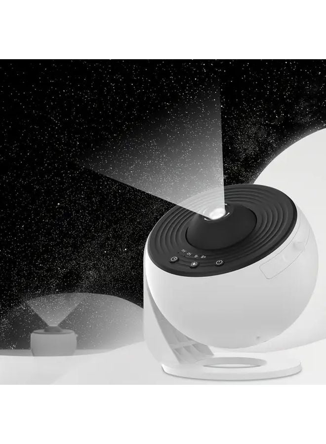 Black White Galaxy Earth Globe Starry Sky Projector Lamp 13 Film Discs Nebula Celestial Projection Light - Image 3