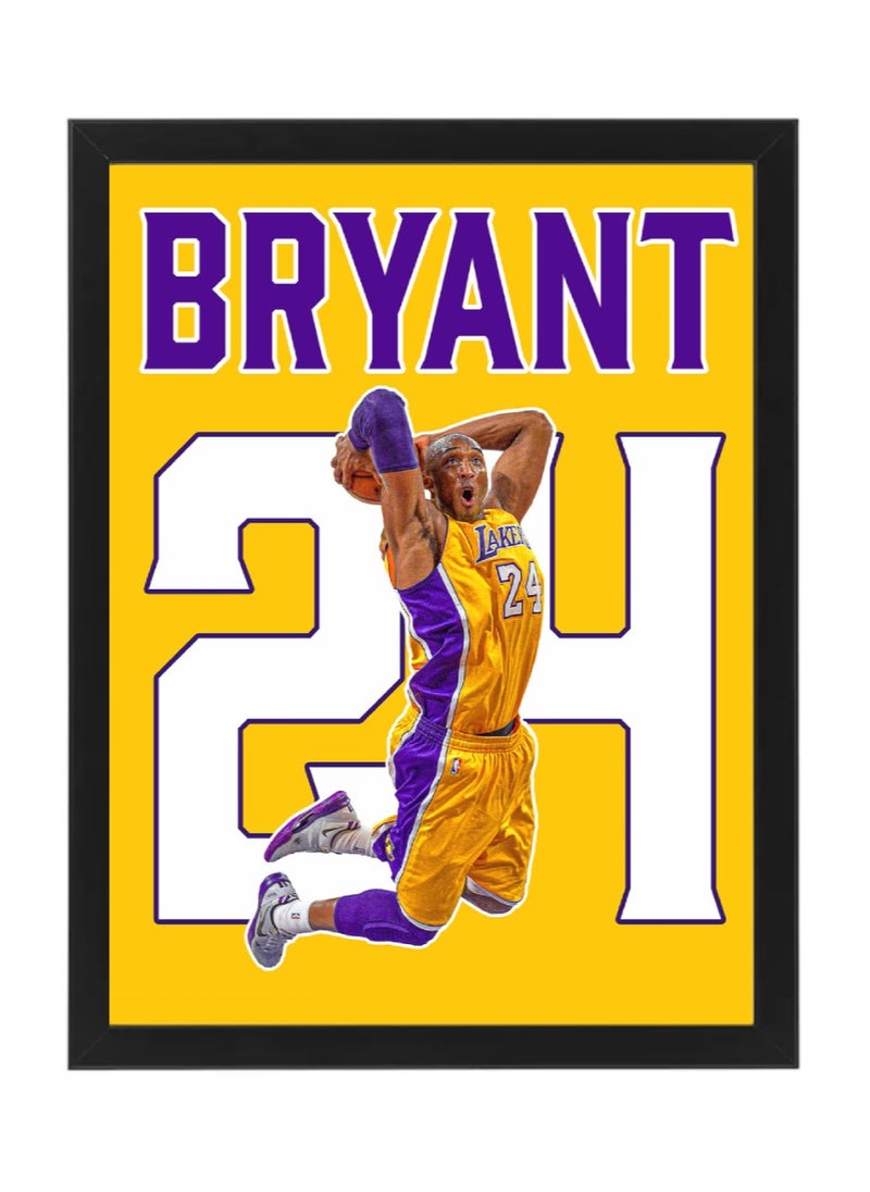 Boomah Accessories Kobe Bryant Basketball Poster with Frame 30x40cm 