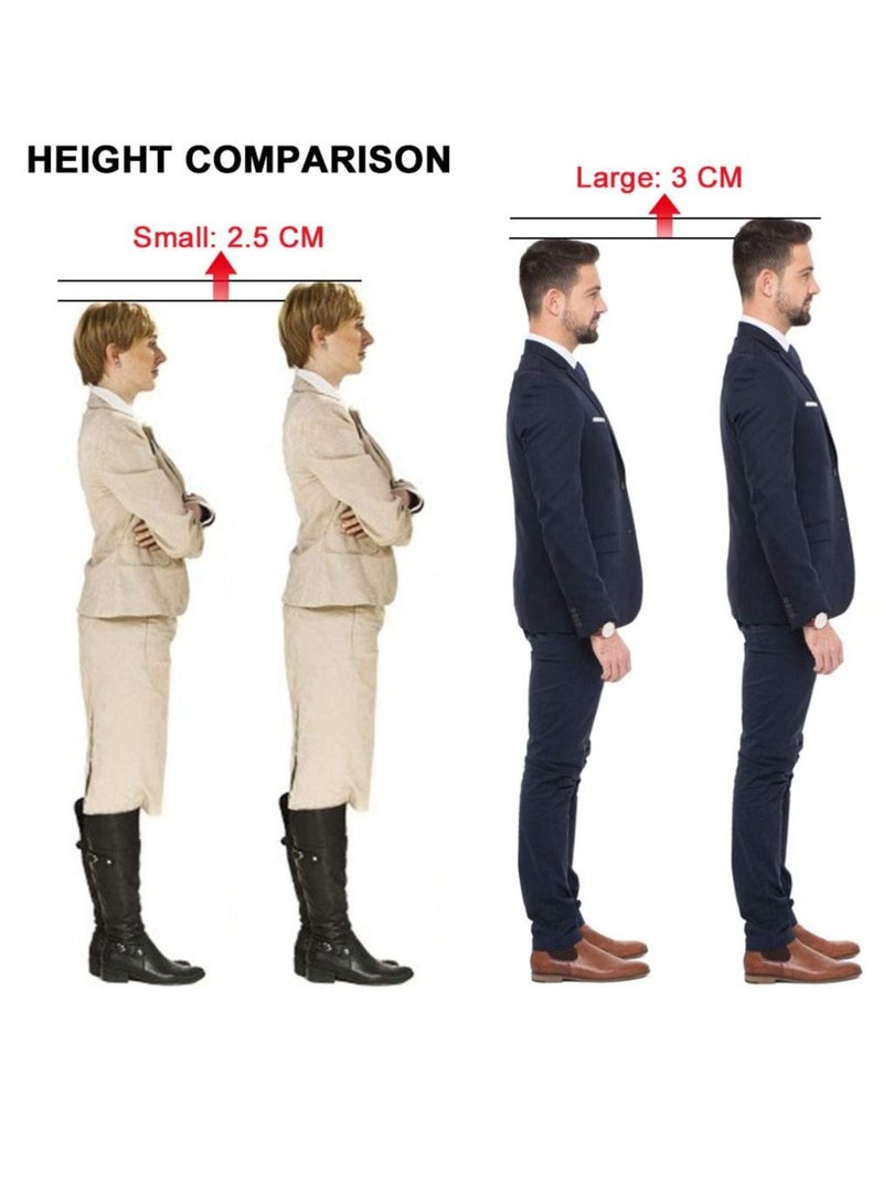 KASTWAVE Height increasing Insole, Heightening Insole for Men, Arch Support Half-insert Shock-absorbing Heel Lift Pad for Men, Comfortable and Breathable Height-increasing Insole (L) - Image 4