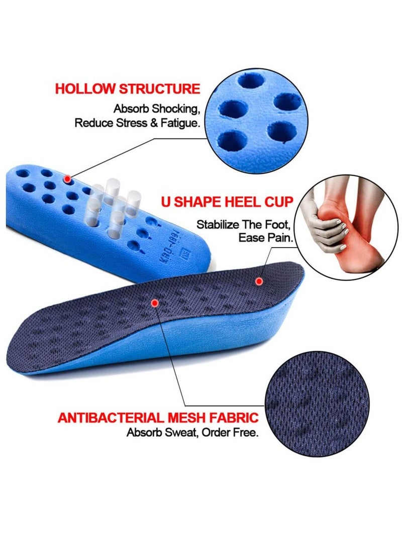 KASTWAVE Height increasing Insole, Heightening Insole for Men, Arch Support Half-insert Shock-absorbing Heel Lift Pad for Men, Comfortable and Breathable Height-increasing Insole (L) - Image 3