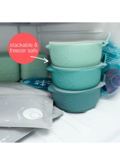 b.box Fill+Freeze (3-Pack) | Baby Food Containers | Food Grade Silicone: Freezer Safe, Microwave Safe, Dishwasher Safe | Use Alone Or With Fill+Feed | 85Ml (2.9Oz Or ⅓ Cup Capacity) Per Container  - Image 3