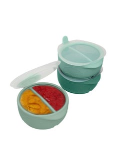 b.box Fill+Freeze (3-Pack) | Baby Food Containers | Food Grade Silicone: Freezer Safe, Microwave Safe, Dishwasher Safe | Use Alone Or With Fill+Feed | 85Ml (2.9Oz Or ⅓ Cup Capacity) Per Container  - Image 1