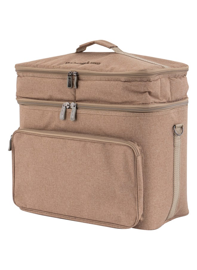 AL SANIDI Al-Mamlka thermos bag for Picnics and trips, Camping thermos bag, Woody, Size 45*53*29Cm  - Image 1