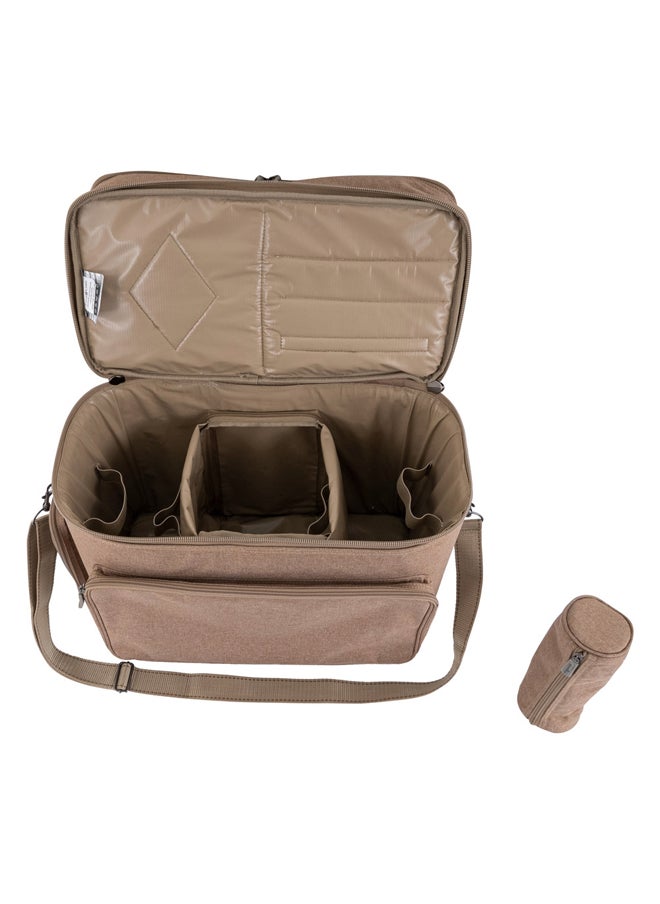 AL SANIDI Al-Mamlka thermos bag for Picnics and trips, Camping thermos bag, Woody, Size 45*53*29Cm  - Image 5