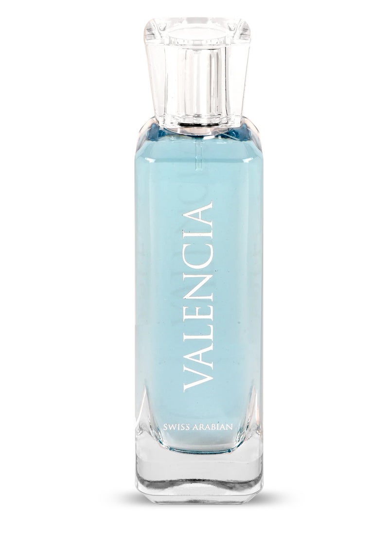 Valencia Eau de Parfum 100ml Spray - A Radiant Unisex Fragrance with Crisp Citrus, Lush Florals, and Warm Powdery Accents for an Elegant, Lasting Impression