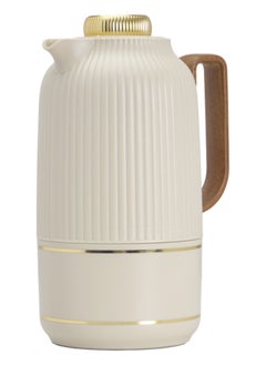 Badraig 2-Piece Coffee And Tea Vacuum Flask Khaki/Gold1 Liter  - Image 3