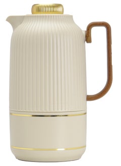 Badraig 2-Piece Coffee And Tea Vacuum Flask Khaki/Gold1 Liter  - Image 4