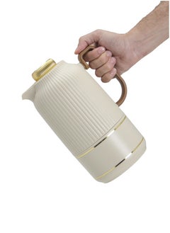 Badraig 2-Piece Coffee And Tea Vacuum Flask Khaki/Gold1 Liter  - Image 5