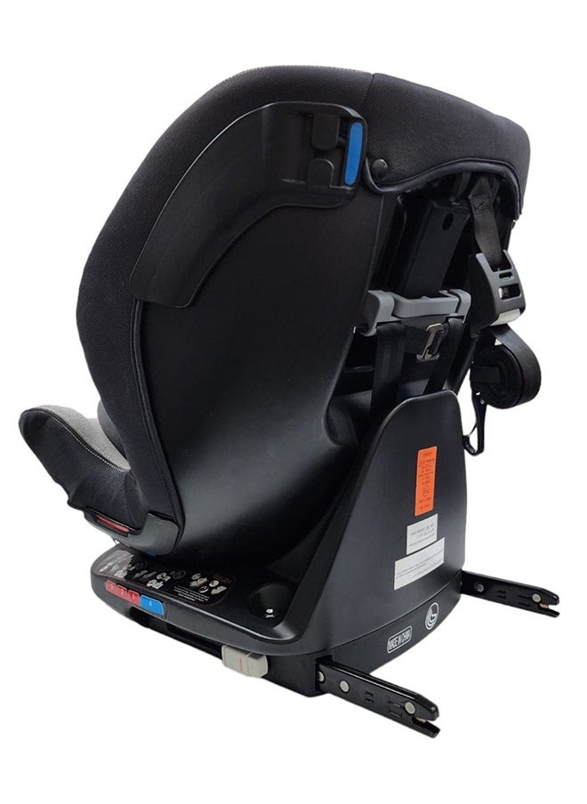 360 تدوير أمان مقعد سيارة  مع نظام ISOFIX ورباط علوي من عمر 0 إلى 12 سنة تقريبًا