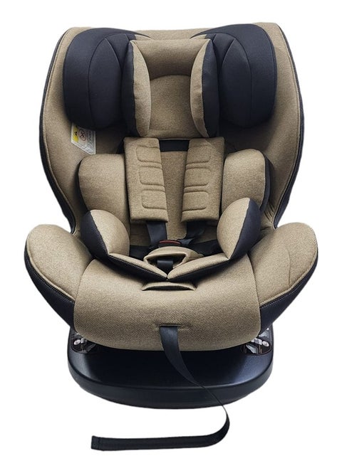 360 تدوير أمان مقعد سيارة  مع نظام ISOFIX ورباط علوي من عمر 0 إلى 12 سنة تقريبًا