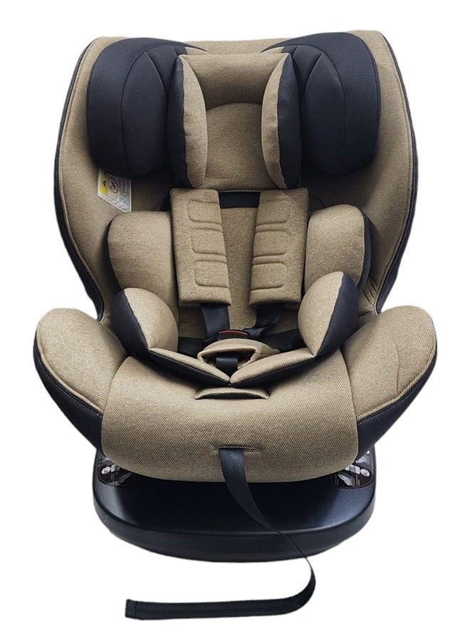 360 تدوير أمان مقعد سيارة  مع نظام ISOFIX ورباط علوي من عمر 0 إلى 12 سنة تقريبًا