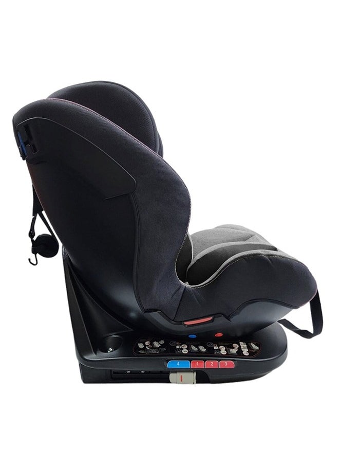 360 تدوير أمان مقعد سيارة  مع نظام ISOFIX ورباط علوي من عمر 0 إلى 12 سنة تقريبًا
