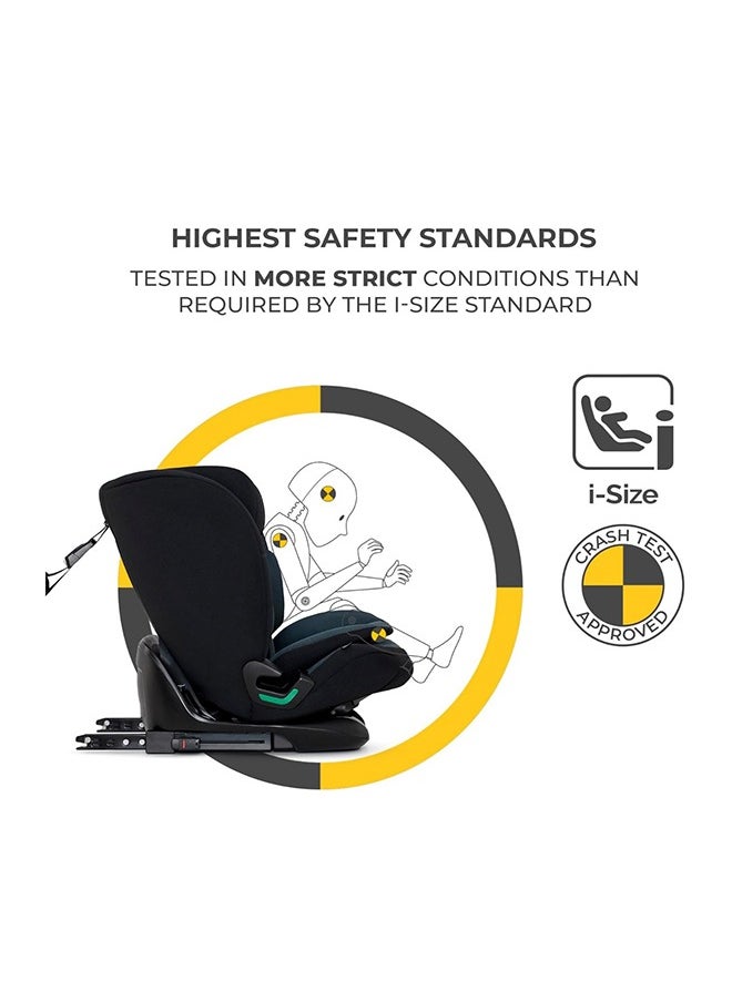 360 تدوير أمان مقعد سيارة  مع نظام ISOFIX ورباط علوي من عمر 0 إلى 12 سنة تقريبًا