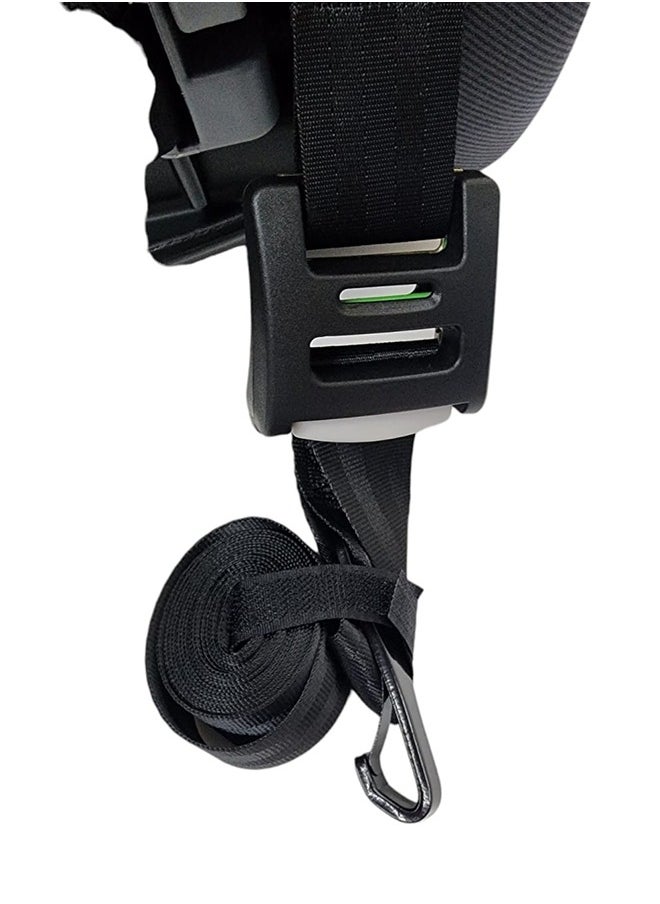 360 تدوير أمان مقعد سيارة  مع نظام ISOFIX ورباط علوي من عمر 0 إلى 12 سنة تقريبًا