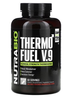 NutraBio ThermoFuel V.9 for Men 180 V-Caps 