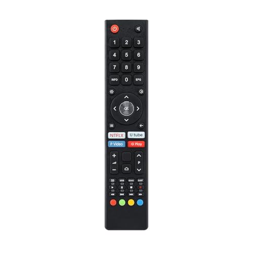 marman® Compatible with BPL Smart TV Remote Control Original Model 32H D5300 32H-D4301 43F-A4301 Suitable for Android HD 4k UHD LED QLED Televisions Non Voice Command with Hotkeys - Image 1