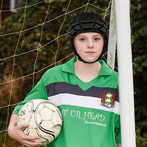GREUS Adjustable Rugby Helmet Headguard Soft Padded Shell Hockey Head Guard Soccer Protective Headgear Scrum Cap 7v8 Flag Football Head Protector Support Soft Foam Autism Goalie Helmet for Adults Youth - Image 2