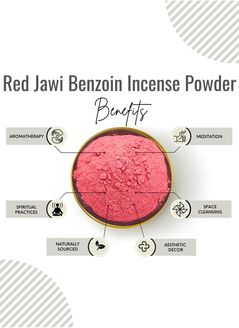 Awafi Mill Red Jawi Powder | Fine Aromatic Incense Resin Powder  - Image 3