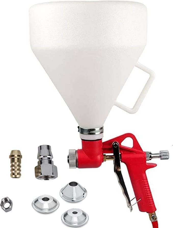 AQ AQSON AQSON Professional 6L Air Hopper Spray Gun with 3 Interchangeable Nozzles for Ceiling and Wall Texture Painting - Image 3