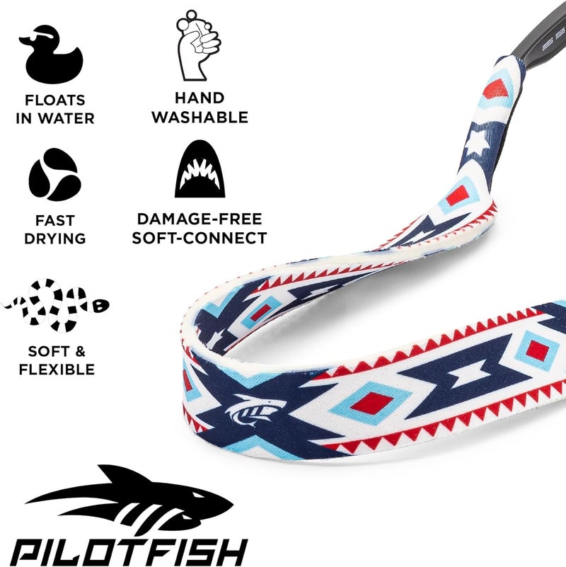 Pilotfish Neoprene Sunglasses Strap – Neoprene Eyewear Retainer, Secure Floating Sunglass Cord with Anti-Slip Ends - Image 2